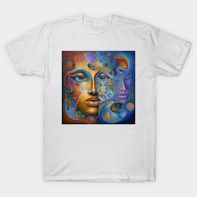 Multidimensional Illusions T-Shirt by TooplesArt